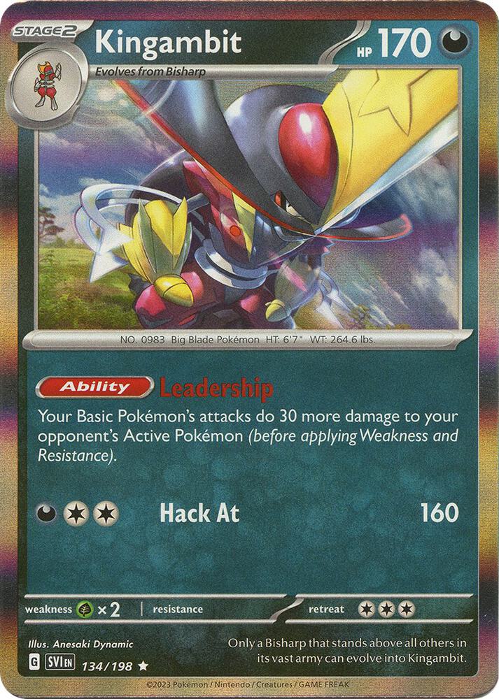 Pokemon Kingambit 134/198 Scarlet & Violet