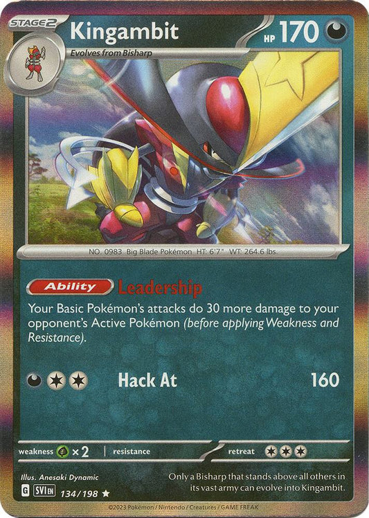 Pokemon Kingambit 134/198 Scarlet & Violet