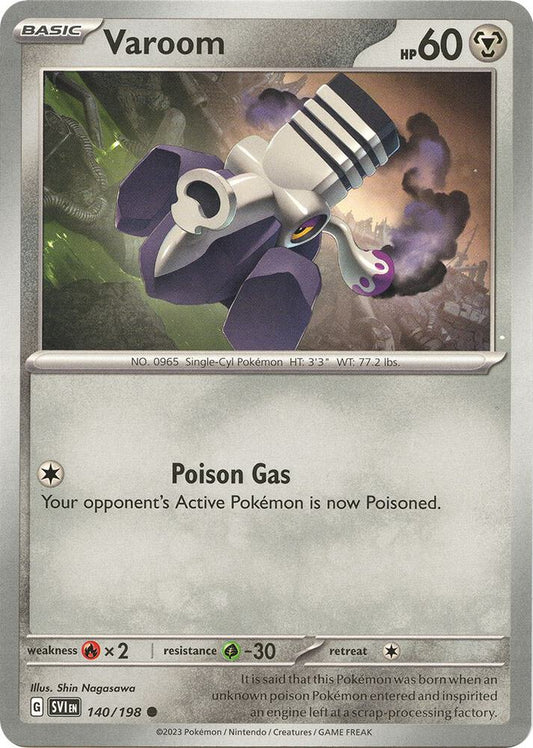 Pokemon Varoom 140/198 Scarlet & Violet