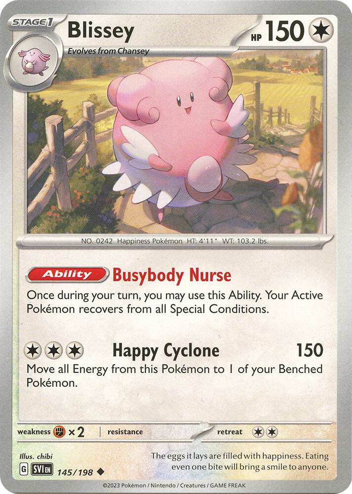 Pokemon Blissey 145/198 Scarlet & Violet