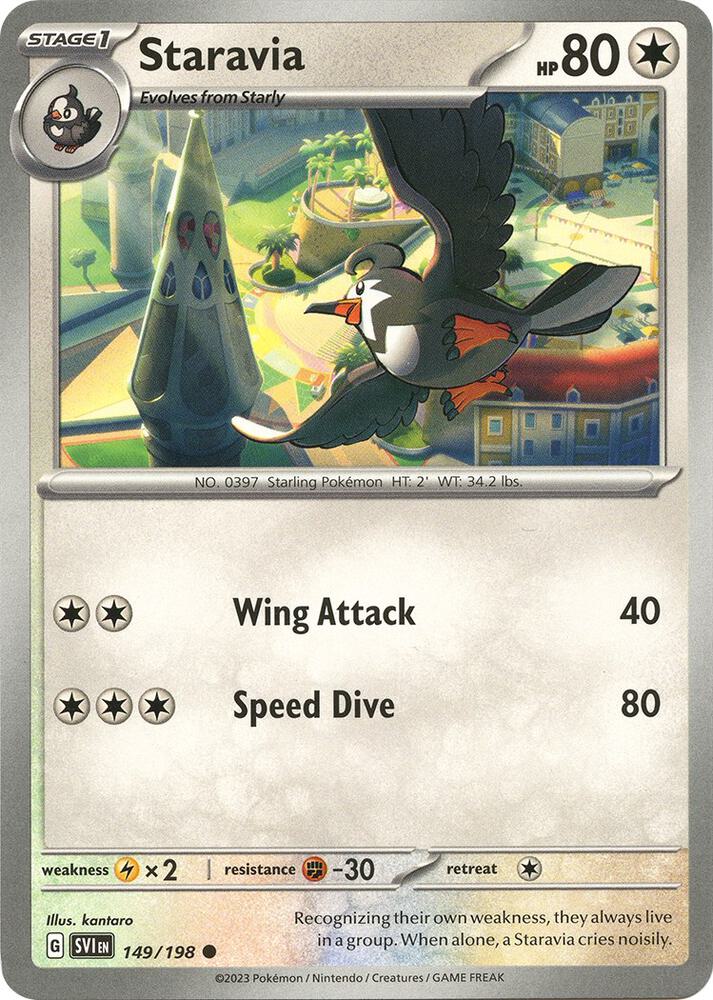 Pokemon Staravia 149/198 Scarlet & Violet
