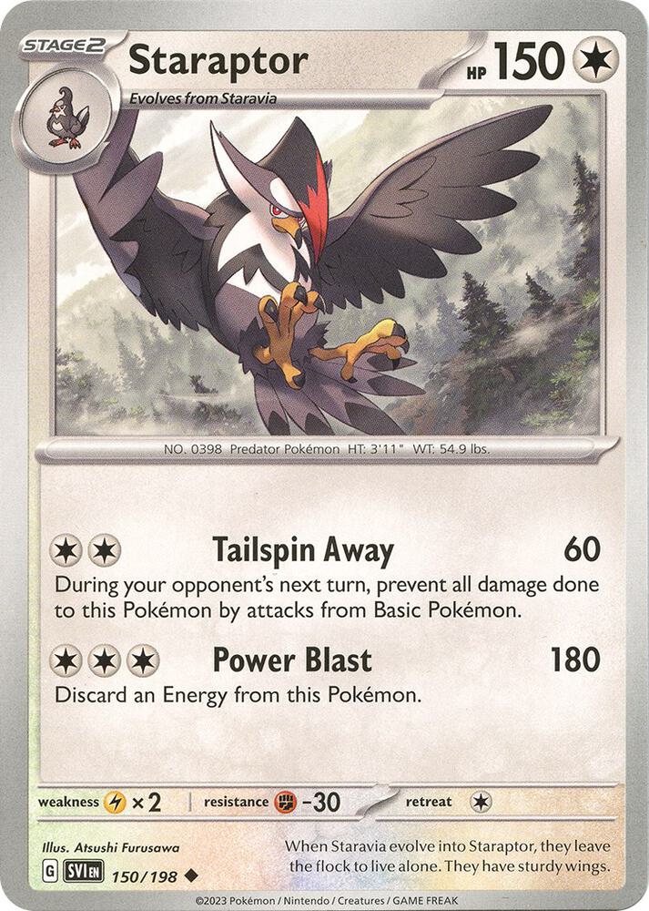 Pokemon Staraptor 150/198 Scarlet & Violet