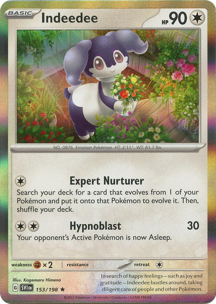 Pokemon Indeedee 153/198 Scarlet & Violet