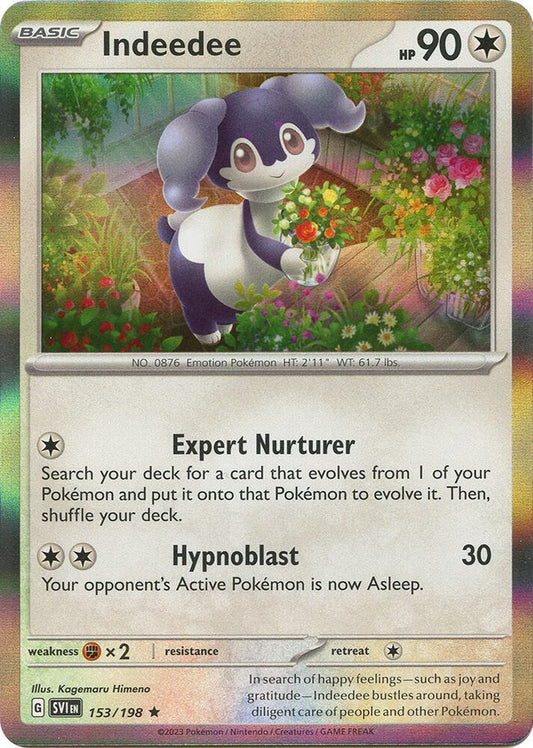 Pokemon Indeedee 153/198 Scarlet & Violet