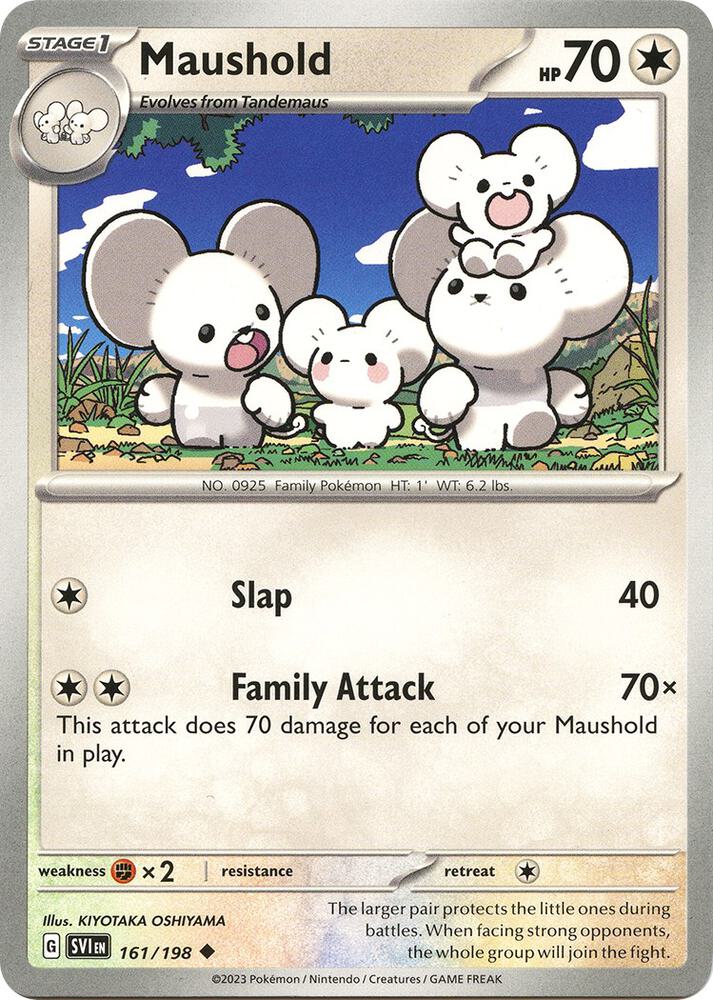 Pokemon Maushold 161/198 Scarlet & Violet