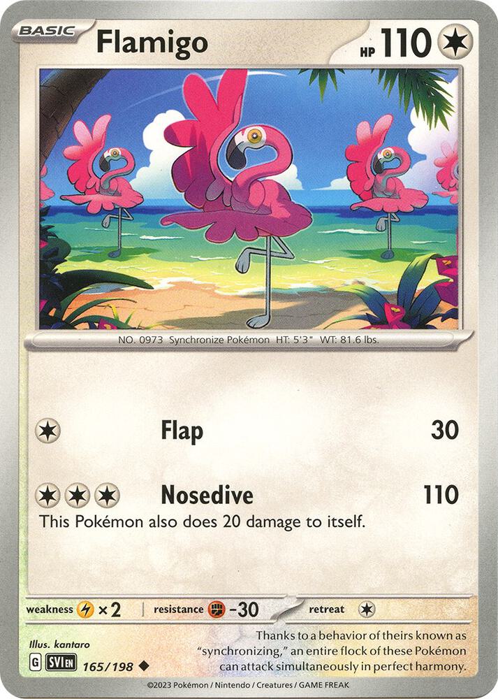 Pokemon Flamigo 165/198 Scarlet & Violet