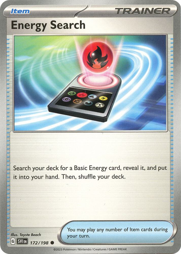 Pokemon Energy Search 172/198 Scarlet & Violet