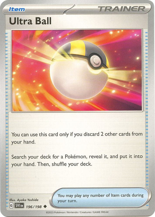 Pokemon Ultra Ball 196/198 Scarlet & Violet
