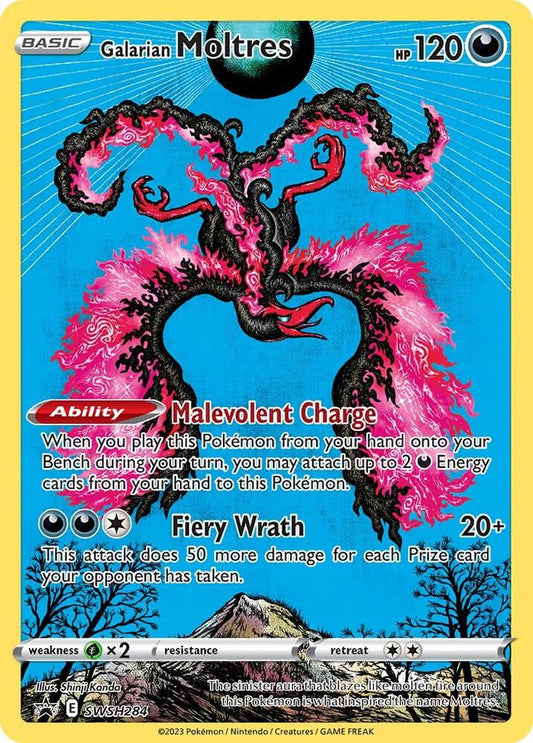 Pokemon Galarian Moltres SWSH284 SWSH Black Star Promos