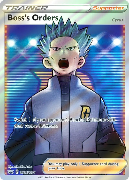 Pokemon Boss's Orders SWSH251 SWSH Black Star Promos