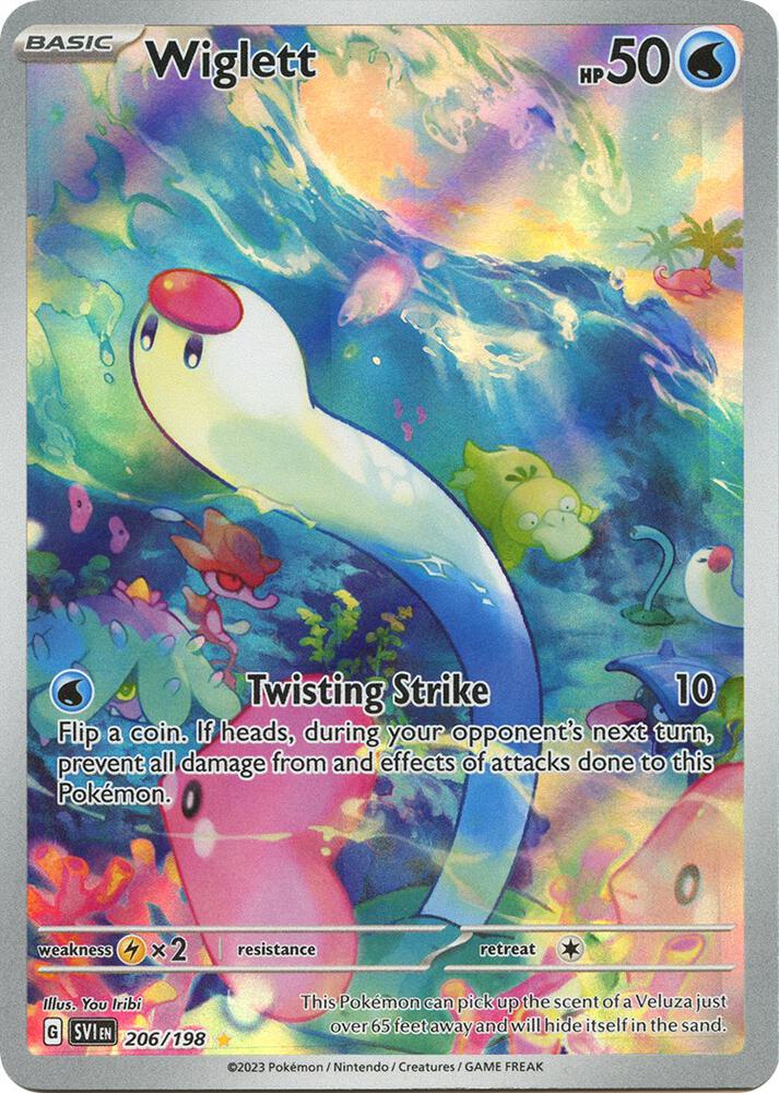 Pokemon Wiglett 206/198 Scarlet & Violet