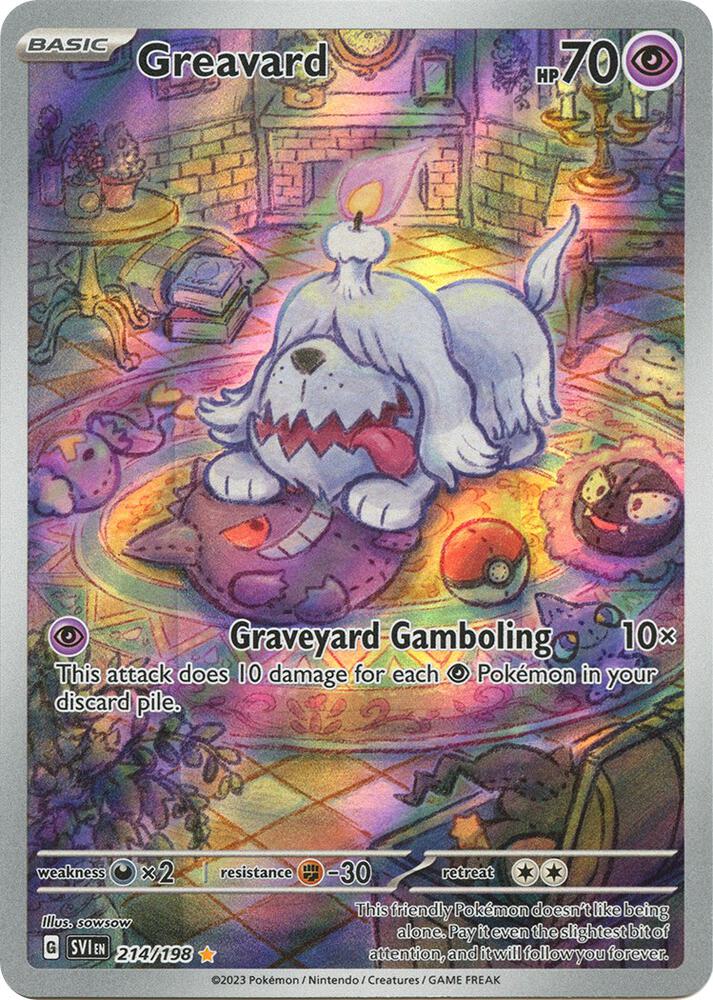 Pokemon Greavard 214/198 Scarlet & Violet