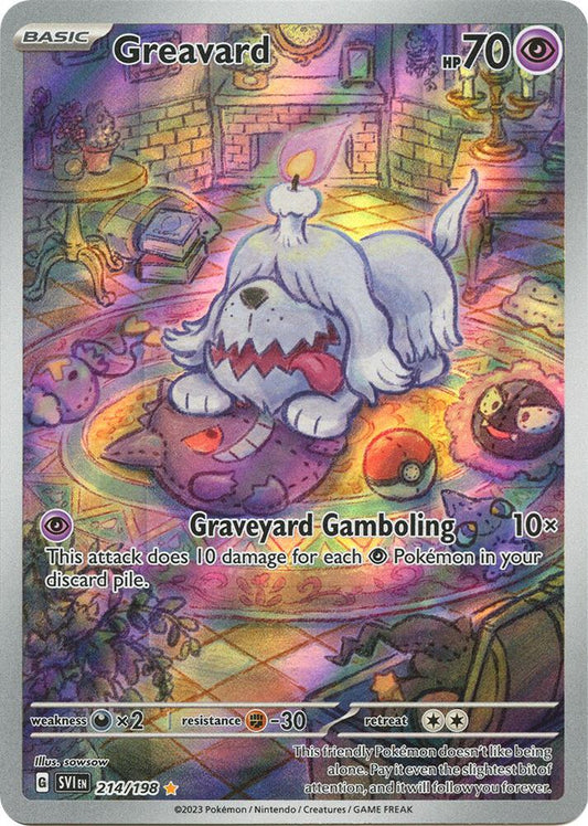 Pokemon Greavard 214/198 Scarlet & Violet