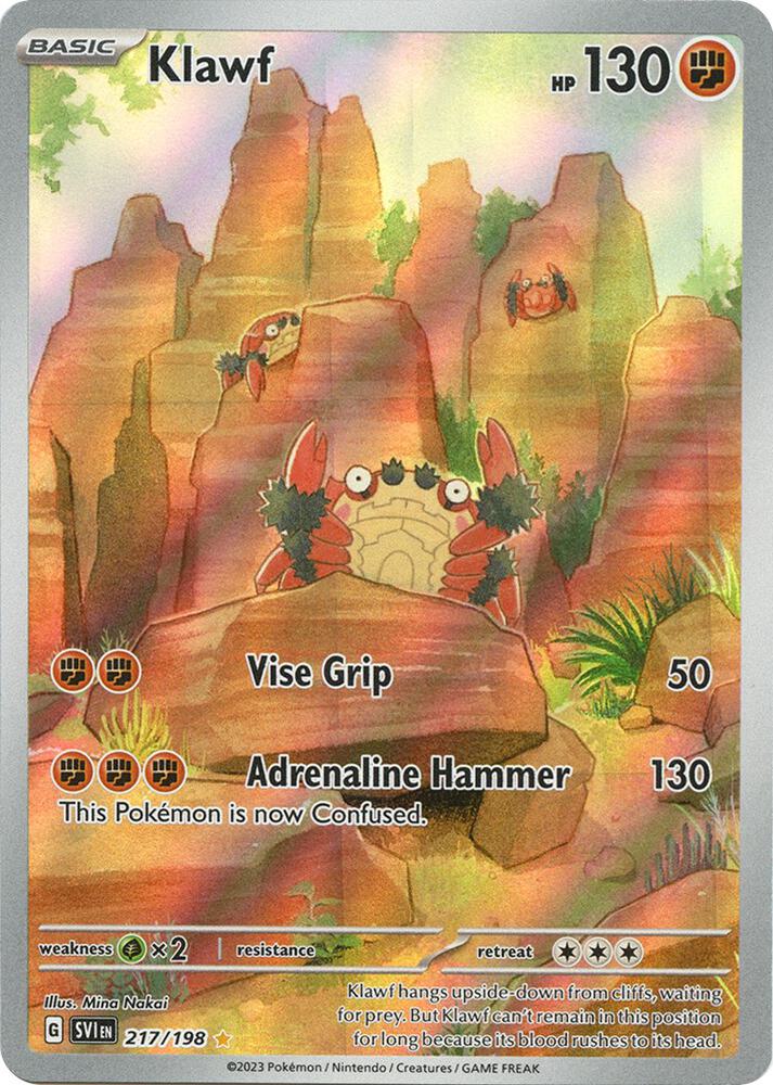 Pokemon Klawf 217/198 Scarlet & Violet