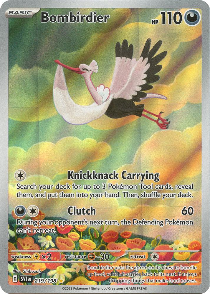Pokemon Bombirdier 219/198 Scarlet & Violet