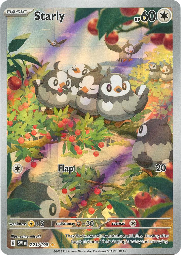 Pokemon Starly 221/198 Scarlet & Violet