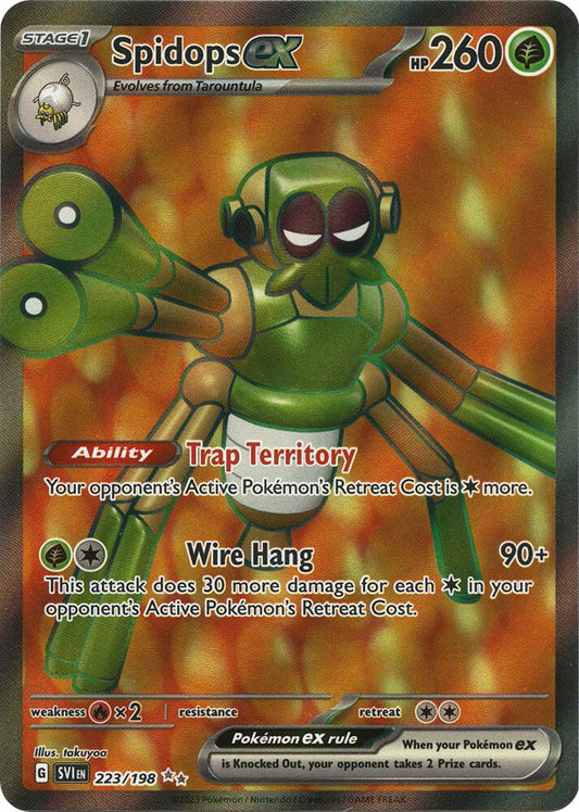 Pokemon Spidops ex 223/198 Scarlet & Violet