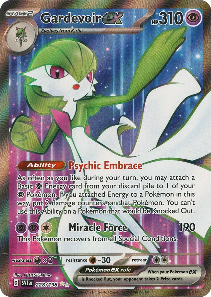Pokemon Gardevoir ex 228/198 Scarlet & Violet