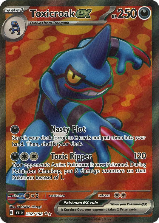 Pokemon Toxicroak ex 232/198 Scarlet & Violet