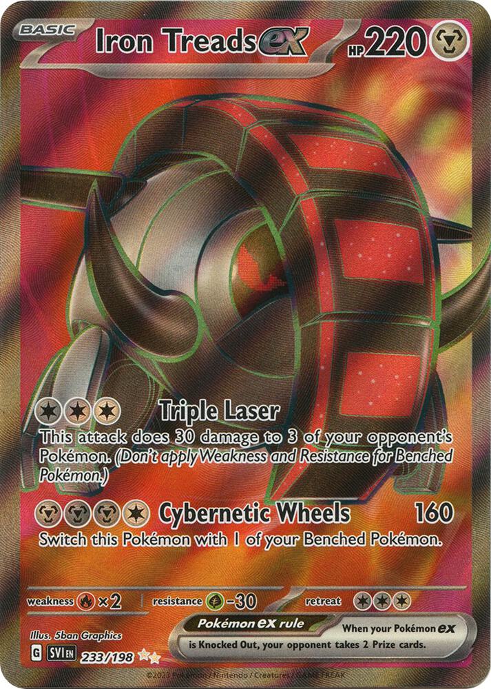 Pokemon Iron Treads ex 233/198 Scarlet & Violet