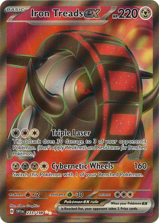 Pokemon Iron Treads ex 233/198 Scarlet & Violet