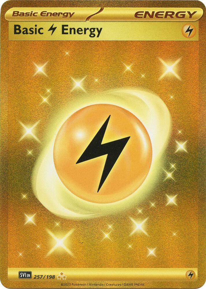 Pokemon Basic Lightning Energy 257/198 Scarlet & Violet