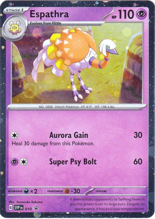 Pokemon Espathra 10 SVP Black Star Promos