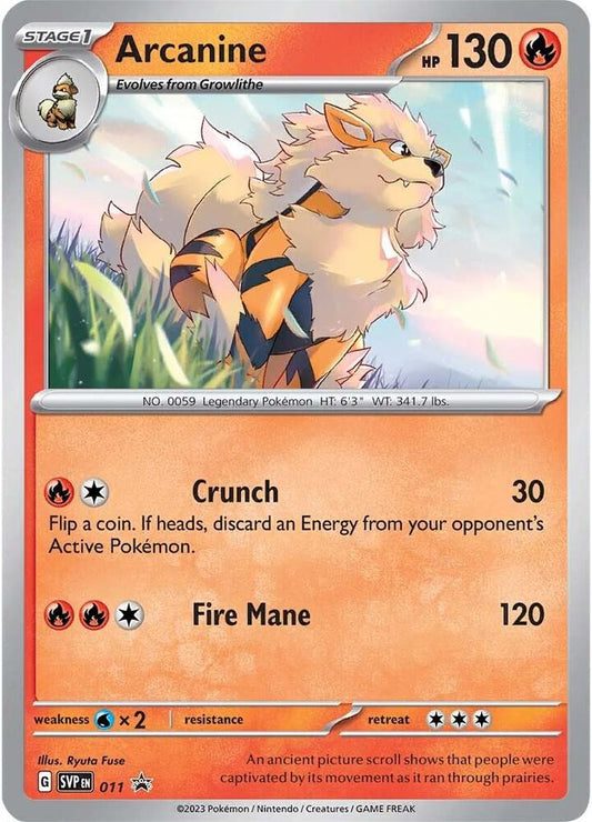 Pokemon Arcanine 11 SVP Black Star Promos