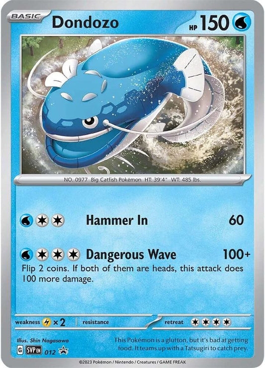 Pokemon Dondozo 12 SVP Black Star Promos