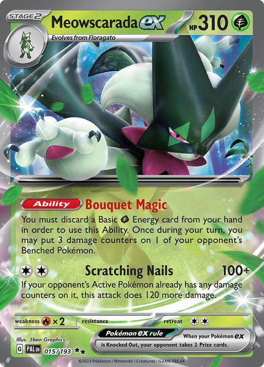 Pokemon Meowscarada ex 15/193 Paldea Evolved
