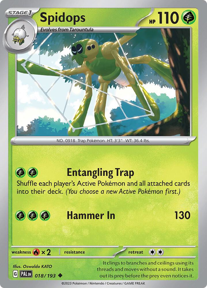 Pokemon Spidops 18/193 Paldea Evolved