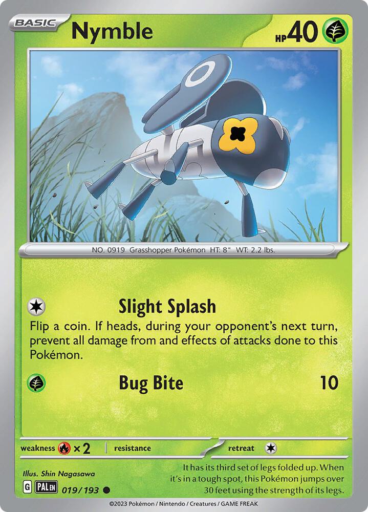 Pokemon Nymble 19/193 Paldea Evolved