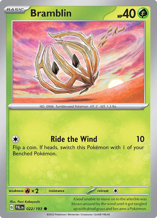 Pokemon Bramblin 22/193 Paldea Evolved