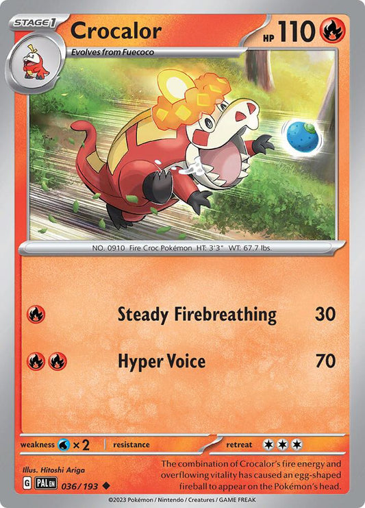 Pokemon Crocalor 36/193 Paldea Evolved