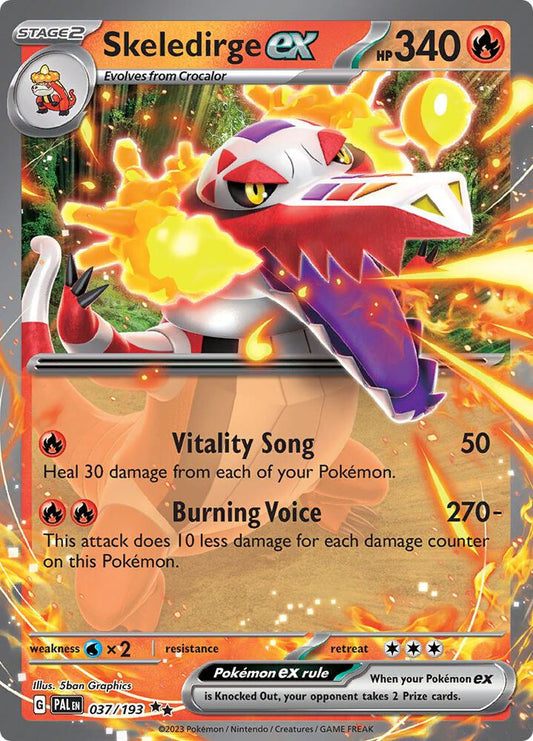 Pokemon Skeledirge ex 37/193 Paldea Evolved