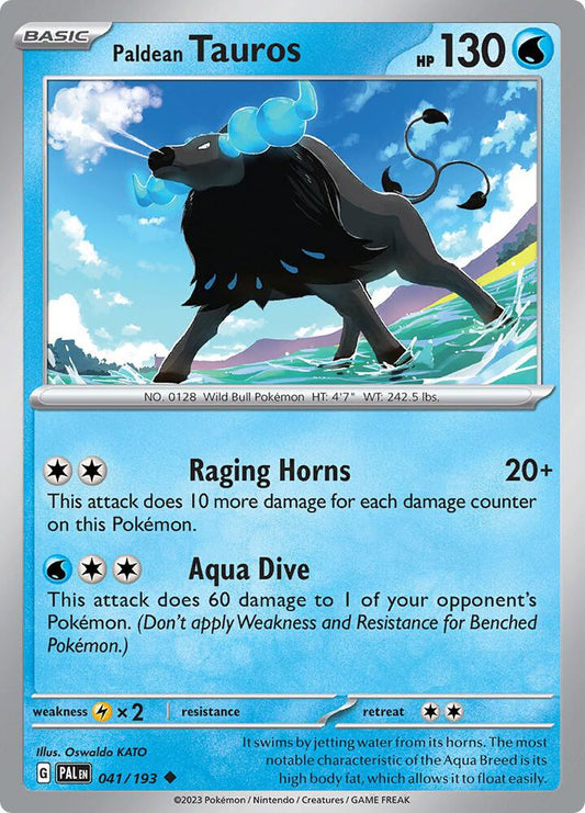 Pokemon Paldean Tauros 41/193 Paldea Evolved