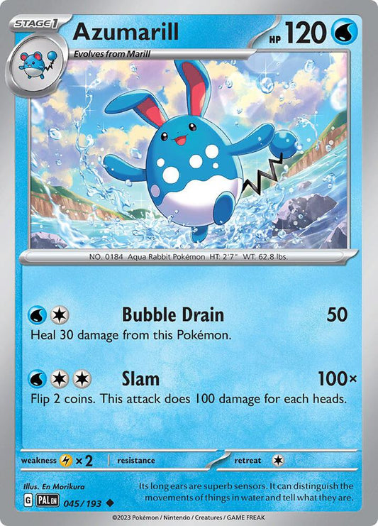 Pokemon Azumarill 45/193 Paldea Evolved