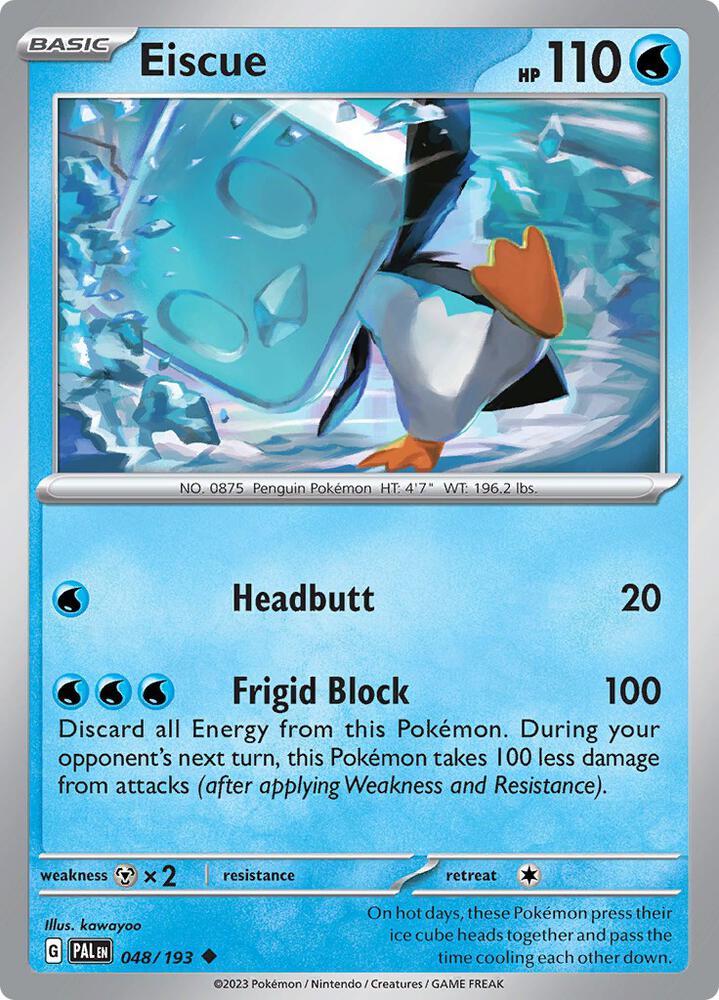 Pokemon Eiscue 48/193 Paldea Evolved