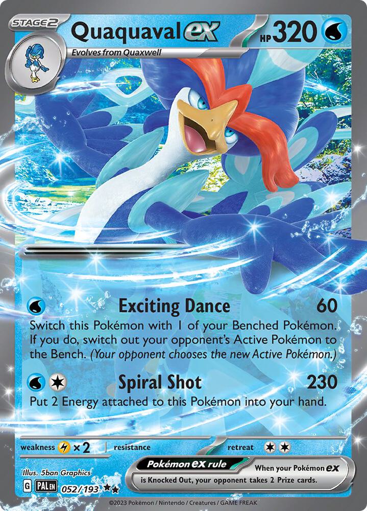 Pokemon Quaquaval ex 52/193 Paldea Evolved