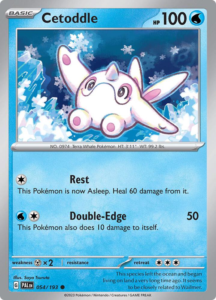 Pokemon Cetoddle 54/193 Paldea Evolved