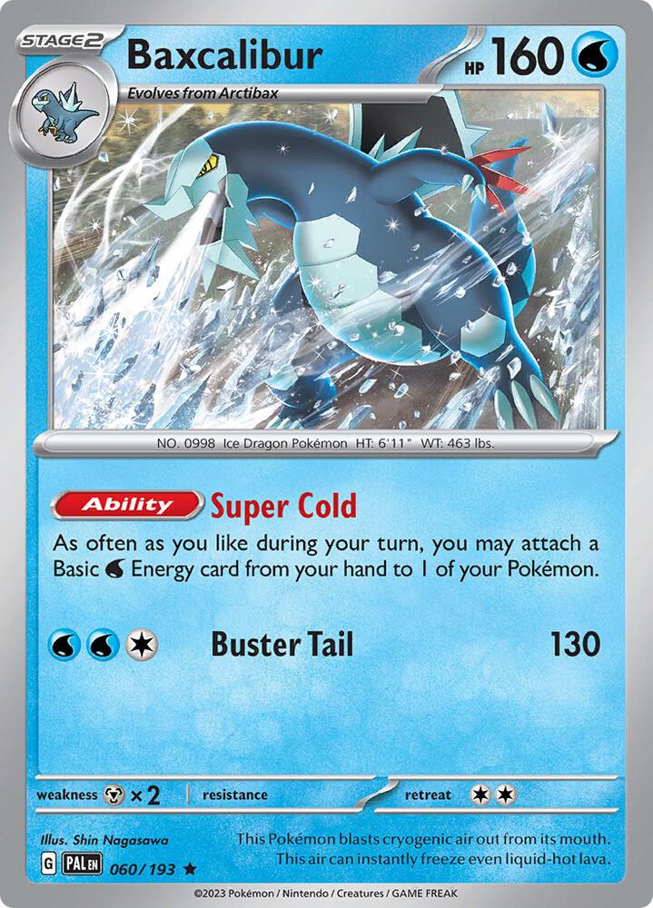 Pokemon Baxcalibur 60/193 Paldea Evolved