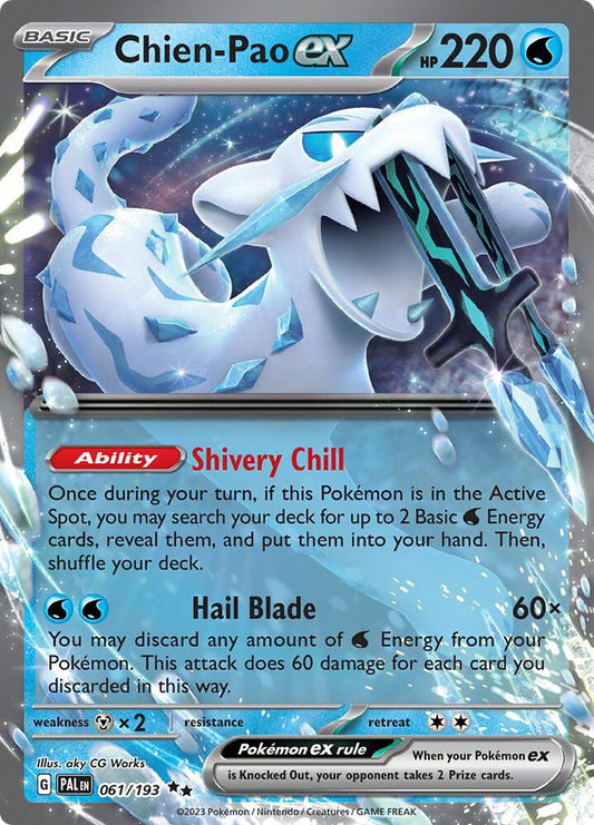 Pokemon Chien-Pao ex 61/193 Paldea Evolved