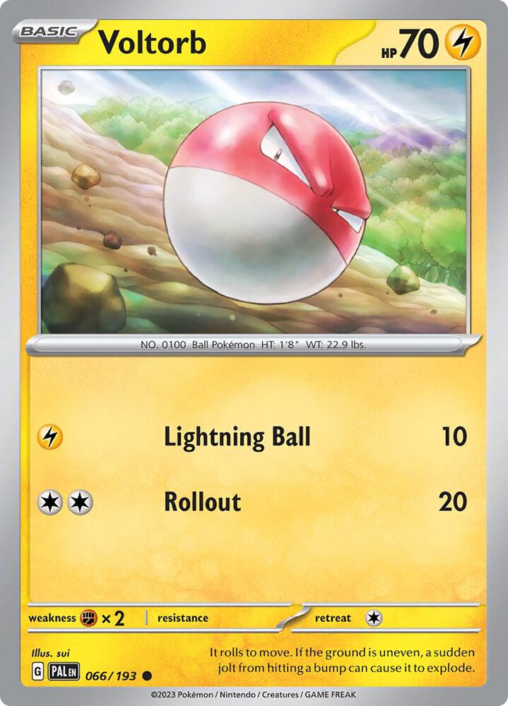 Pokemon Voltorb 66/193 Paldea Evolved