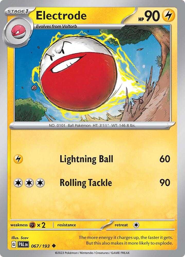 Pokemon Electrode 67/193 Paldea Evolved