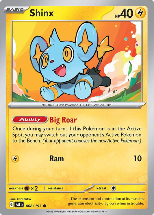 Pokemon Shinx 68/193 Paldea Evolved