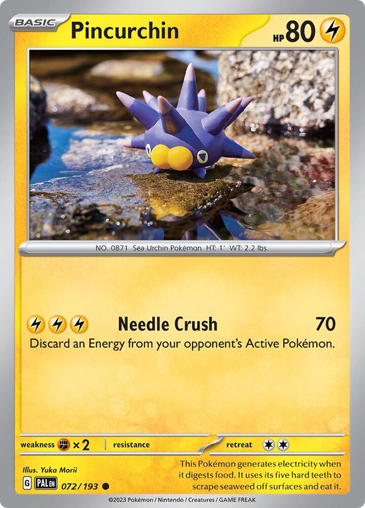 Pokemon Pincurchin 72/193 Paldea Evolved