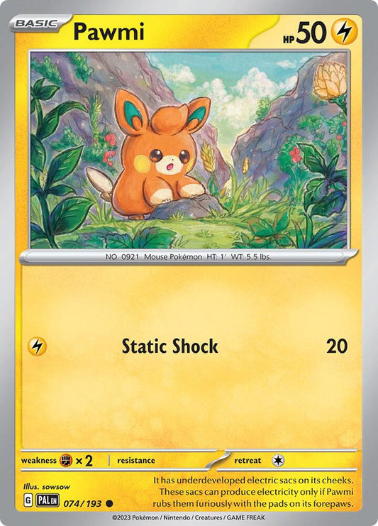 Pokemon Pawmi 74/193 Paldea Evolved
