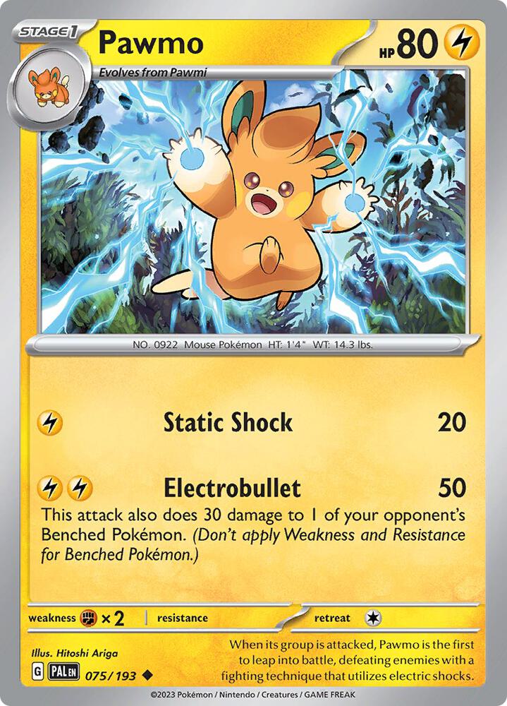 Pokemon Pawmo 75/193 Paldea Evolved