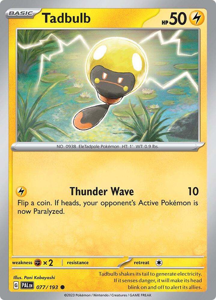 Pokemon Tadbulb 77/193 Paldea Evolved