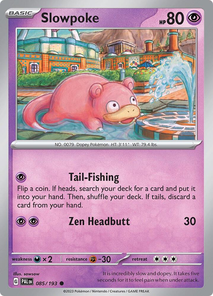 Pokemon Slowpoke 85/193 Paldea Evolved